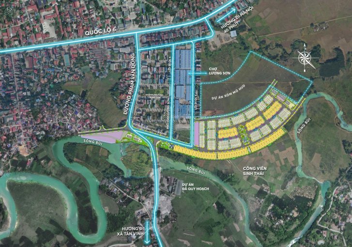 Bán gấp lô đất biệt thự BT1 - 35 Riverview Lương Sơn ký trực tiếp với CĐT TasecoLand, Đã có Sổ Đỏ