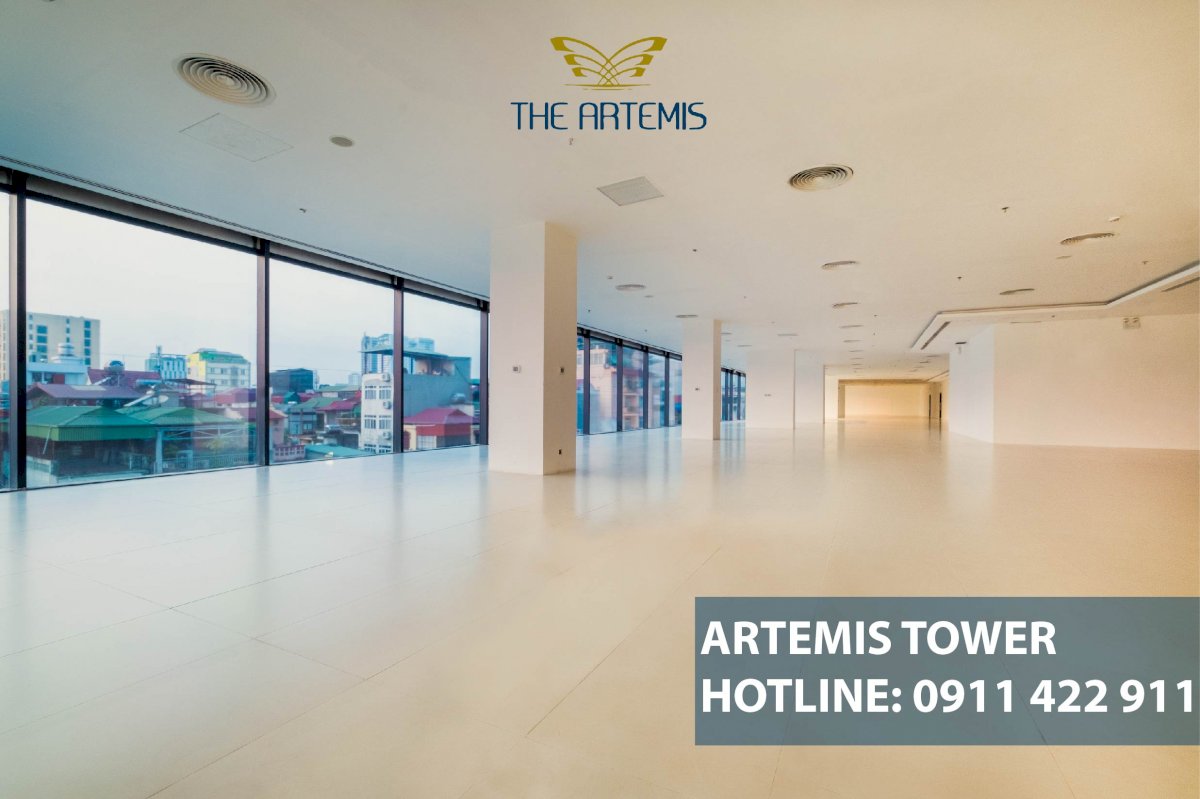 Ban quản lý tòa nhà Artemis cho thuê văn phòng thông sàn, đẹp gần Ngã Tư Sở