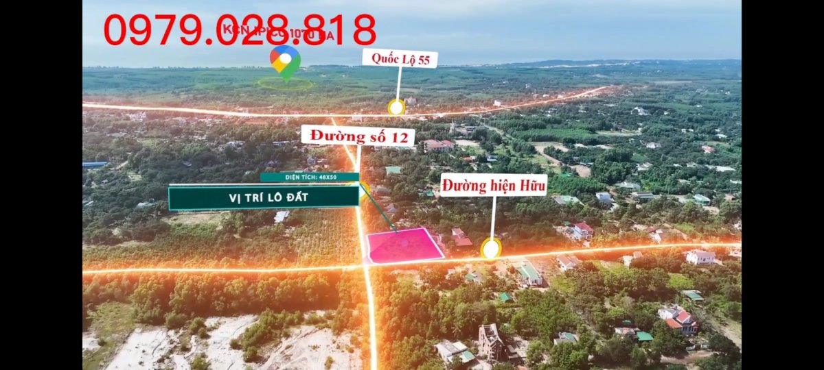 * Bán lô đất 2 mặt tiền siêu phẩm đường số 12, Sơn Mỹ, Hàm Tân gần các KCN!!!