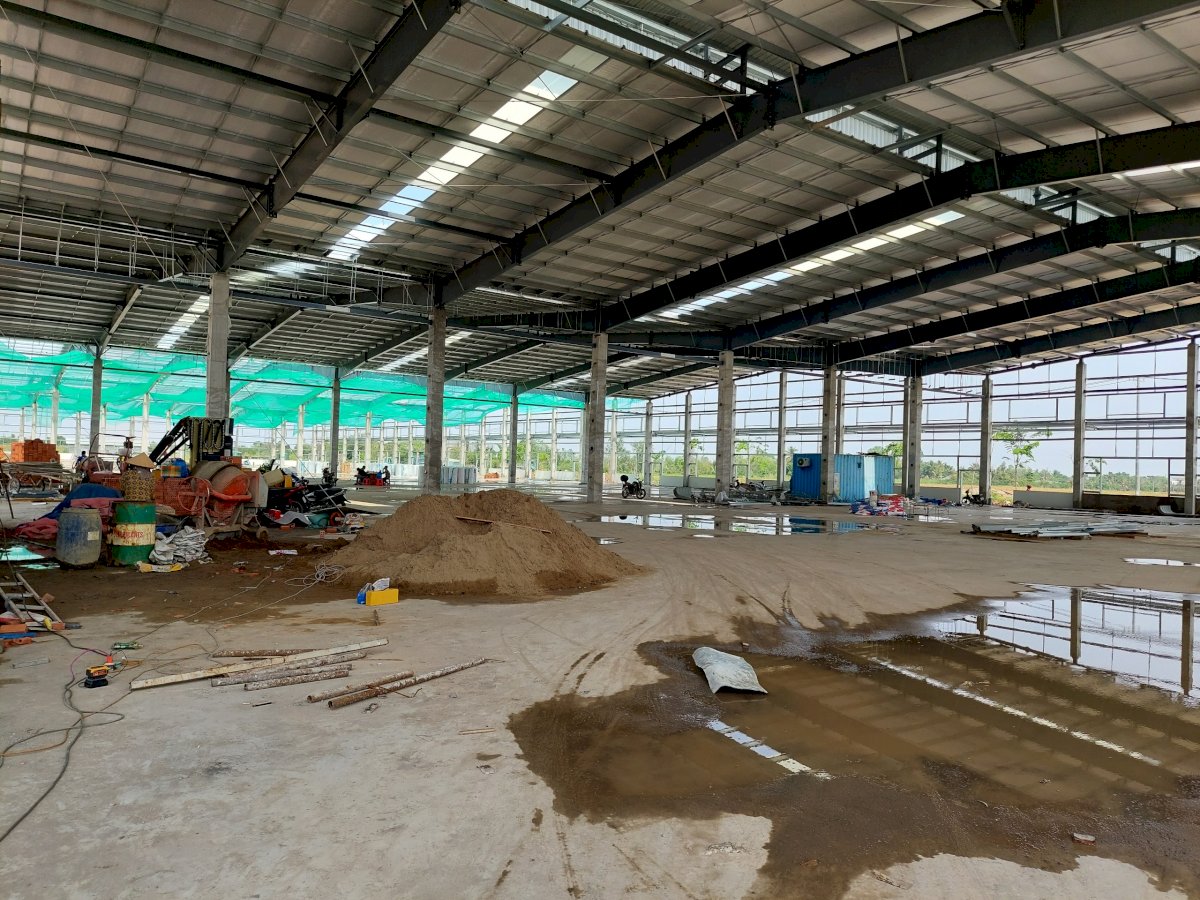 Cho thuê kho, nhà xưởng xây sẵn trong Khu công nghiệp Hựu Thạnh, huyện Đức Hòa