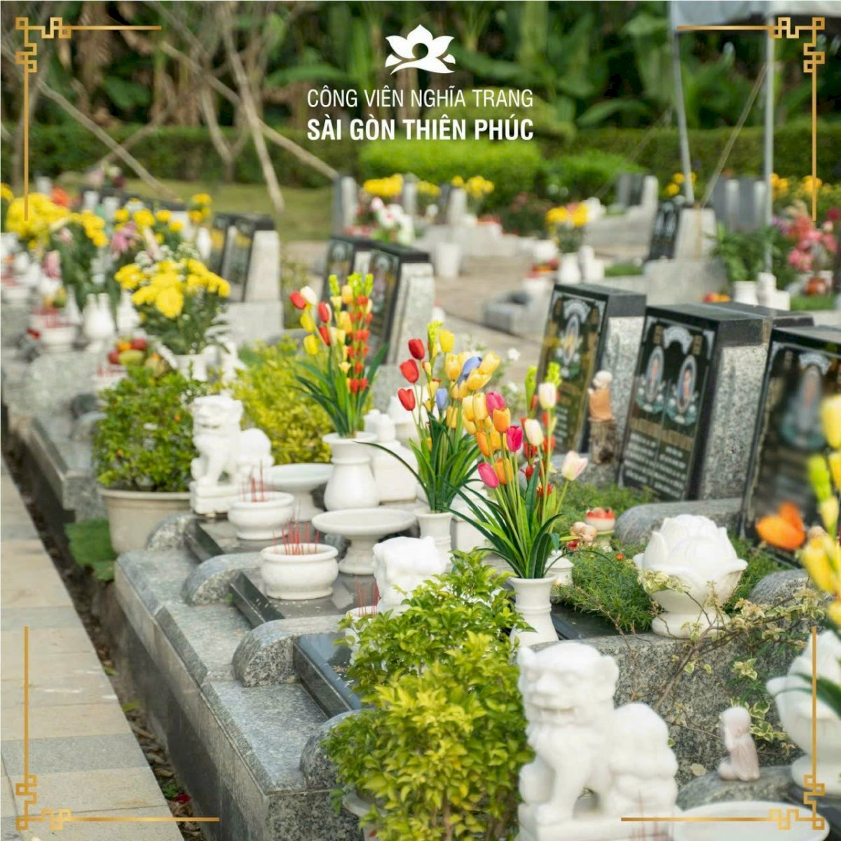 Bán nền đất huyệt mộ trong Nghĩa trang cao cấp Sài Gòn Thiên Phúc