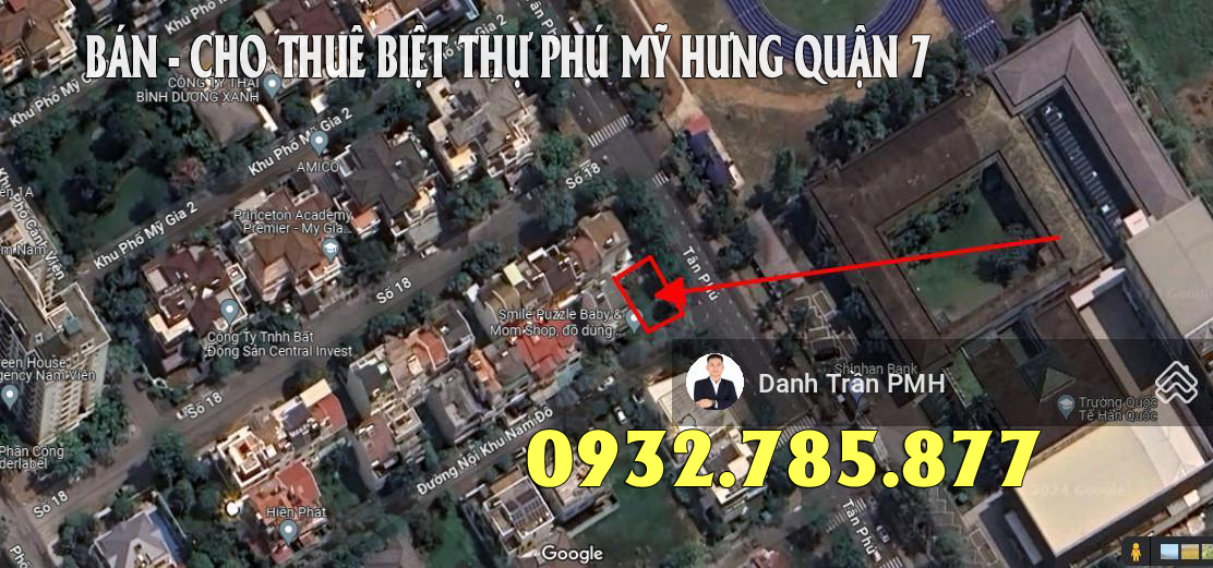 Lô đất góc Nam Đô 2 Phú Mỹ Hưng Quận 7 Gía 52 Tỷ LH 0932785877 Danh Trần PMH