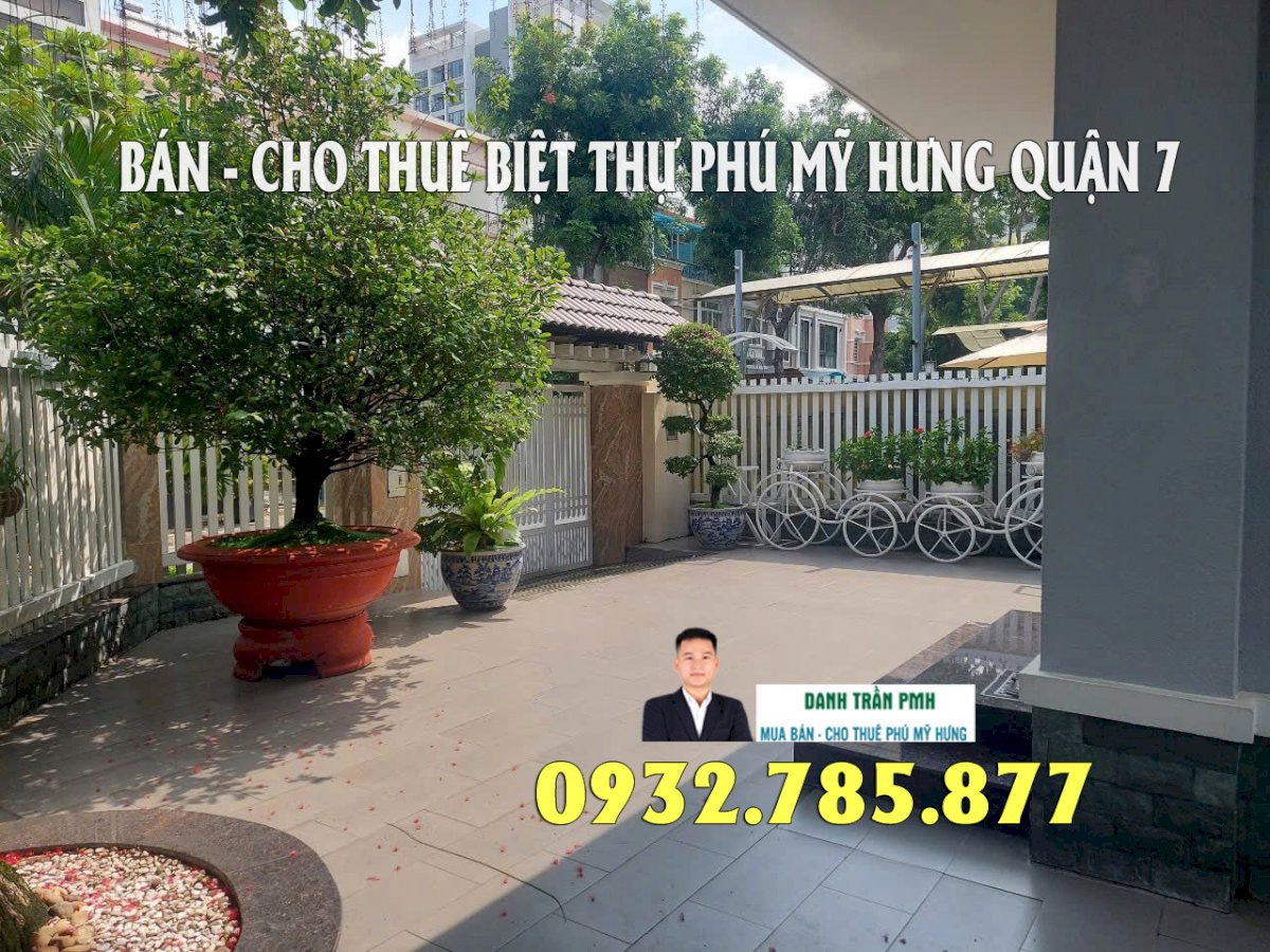 Bán Căn Góc Biệt Thự Mỹ Thái 3 dt 12x20m Phú Mỹ Hưng Q.7 Giá 65 tỷ LH 0932785877 Danh Trần PMH