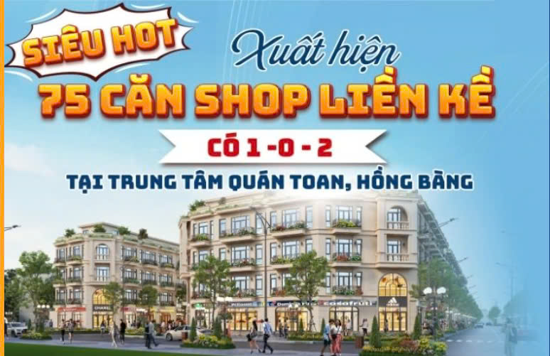 Nhận Booking Shophouse dự án Midtown Hồng Bàng TP Hải Phòng