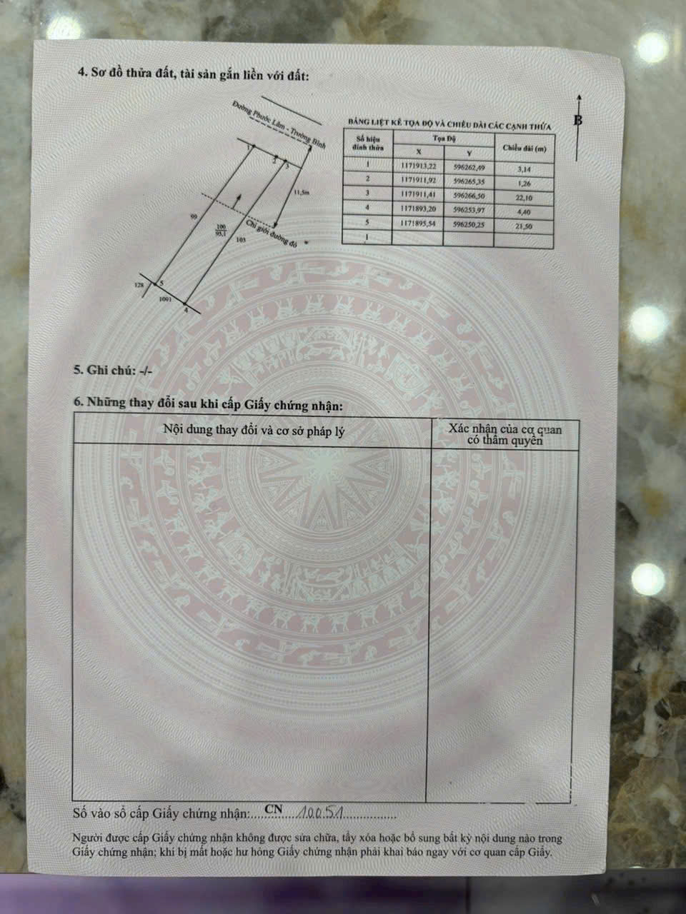 95m2 đất thổ mặ tiền đường nhựa xã Phước Lâm , Cần Giuộc giá 1,15 tỷ
