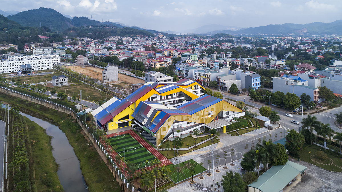 Công trình trường học kiến trúc đẹp mắt ở Hòa Bình