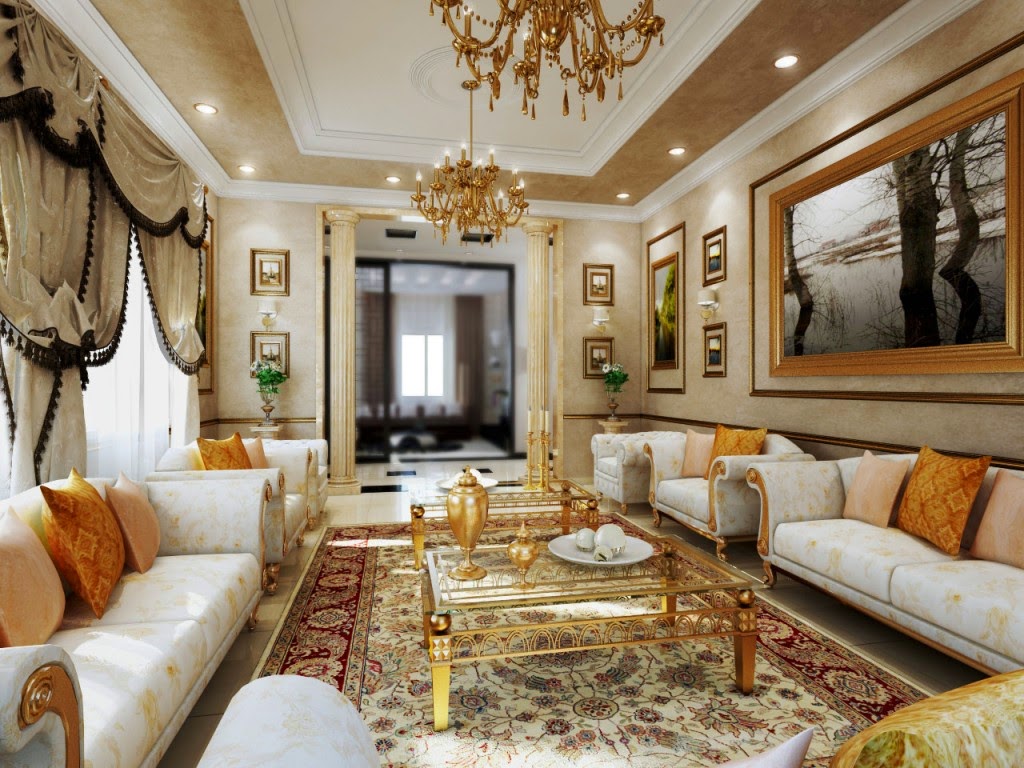 Thiết kế phòng khách theo phong cách cổ điển