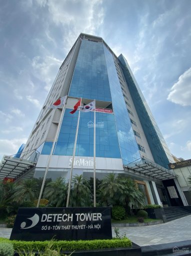 Hot! CC cho thuê VP Detech Tower 8 Tôn Thất Thuyết, DT 50m2 200m2 300m2 500m2, giá 180 nghìn/m2/th