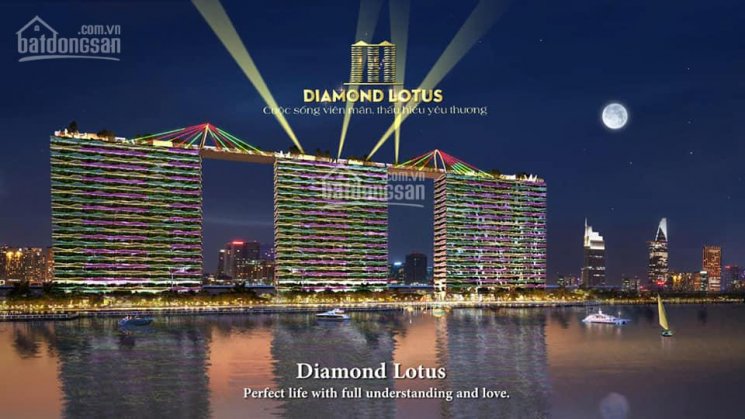 Bán căn hộ Diamond Lotus Riverside Q. 8 DT 92m2 3PN 2WC, 3.8 tỷ đạt tiêu chuẩn Leed 0909078088