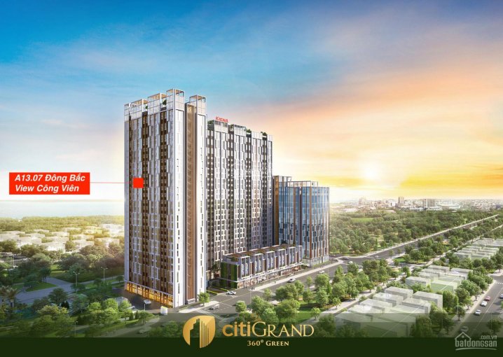 Cần bán Citi Grand Quận 2, căn 2PN 56m2. Đã thanh toán 24% tầng cao view công viên, nhận nhà 2023