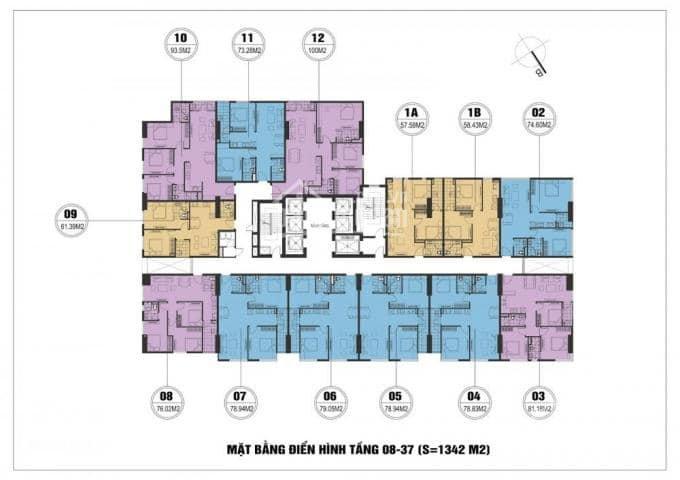 Cần tiền kinh doanh nên giá nào cũng bán căn hộ 93.5m2, 3pn, 2vs tại FLC Quang Trung