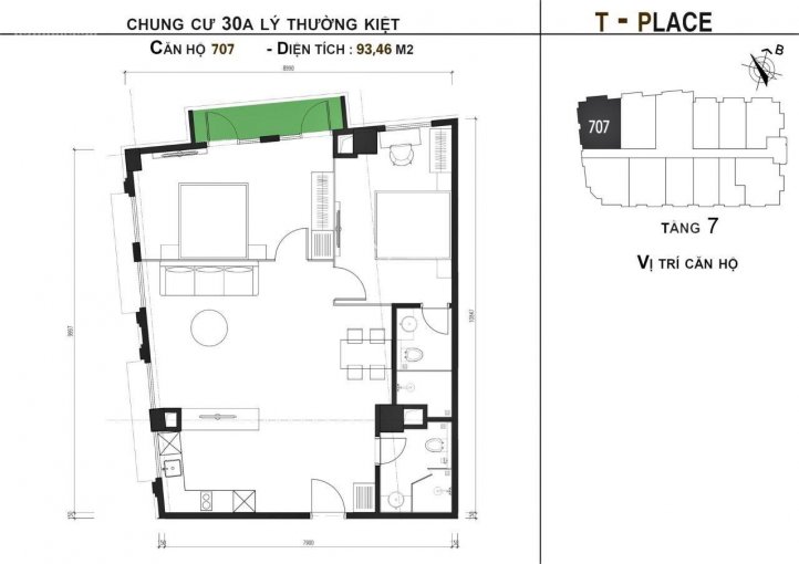 5 căn hộ còn lại duy nhất dự án T - Place 30A Lý Thường Kiệt, Hoàn Kiếm, Hà Nội