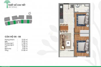 Bán căn hộ 2pn giá 1 tỷ 3 tại Vista Riverside, đường 3/2, TP - Thuận An. Liên hệ 0943 - 91 - 0909