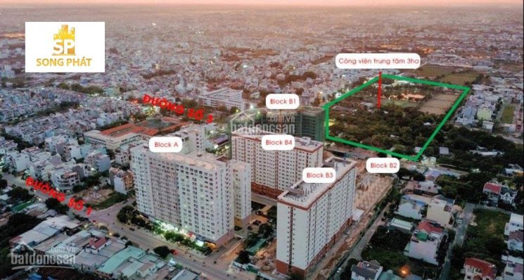 Bán căn hộ Green Town Bình Tân ở liền giá gốc cư dân bán, DT 49 - 51 - 53 - 63 - 68 - 70 - 72-91m2