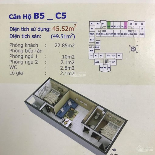 Bán căn hộ trung tâm Hóc Môn, 50m2, 2PN, WC, giá 1.05 tỷ: 0938645778