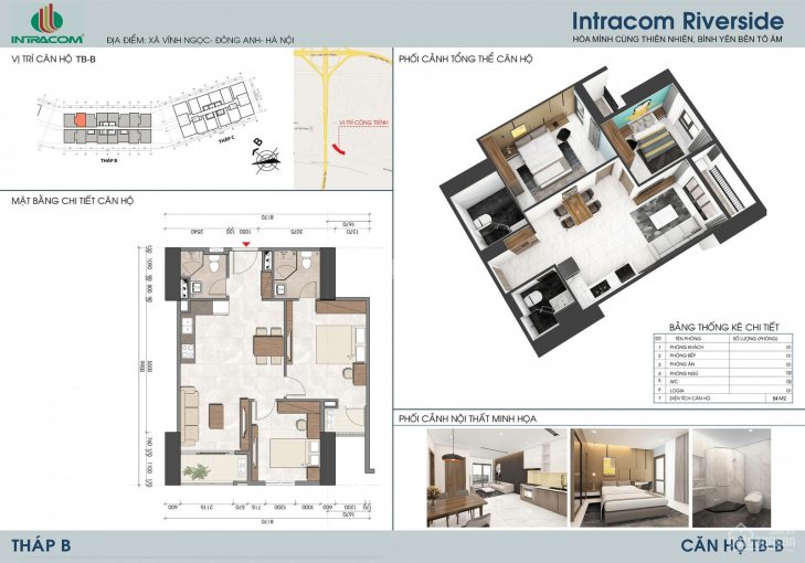 Chỉ hơn 400 trăm triệu sở hữu ngay căn hộ Intracom Riverside, Nhận nhà về ở luôn - LH: 0972.522.771