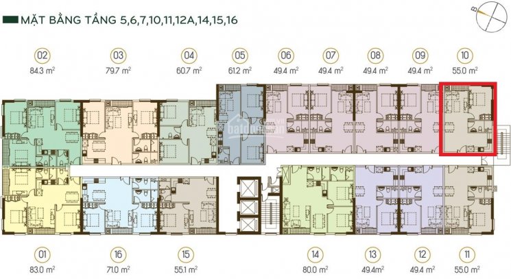 Căn hộ Grand Riverside, Bến Vân Đồn Q4, nội thất 99%, căn góc 55m2 1PN, view Đông Bắc, tầng 14