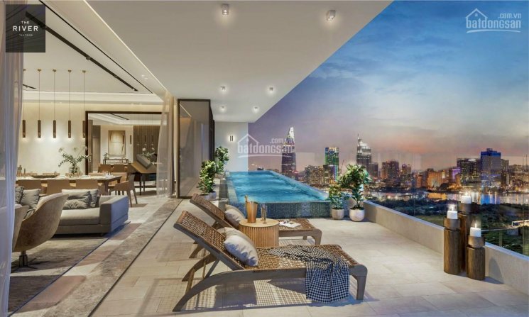 Bán căn 4 phòng ngủ đẹp tựa Penthouse-View trực diện sông-Thang máy riêng- CK 1,5 tỷ - Tầng đẹp