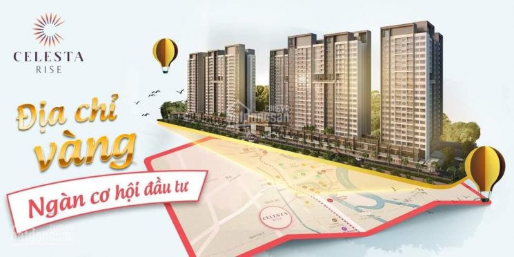 Celesta Rise Nhà Bè, 3PN tầng 6, view hồ bơi, ban công rộng. Mua trực tiếp CĐT, nhận ngay CK 1.5%