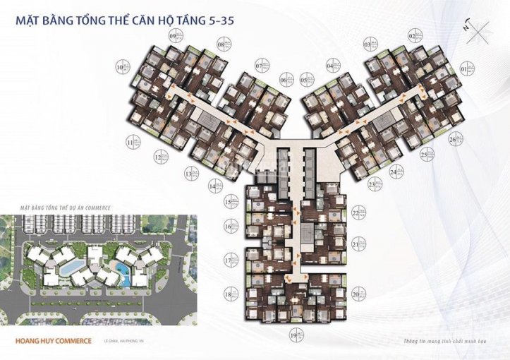 Bảng giá 50 căn chung cư Hoàng Huy Commerce Hải Phòng mới nhất - LH: 0383901392