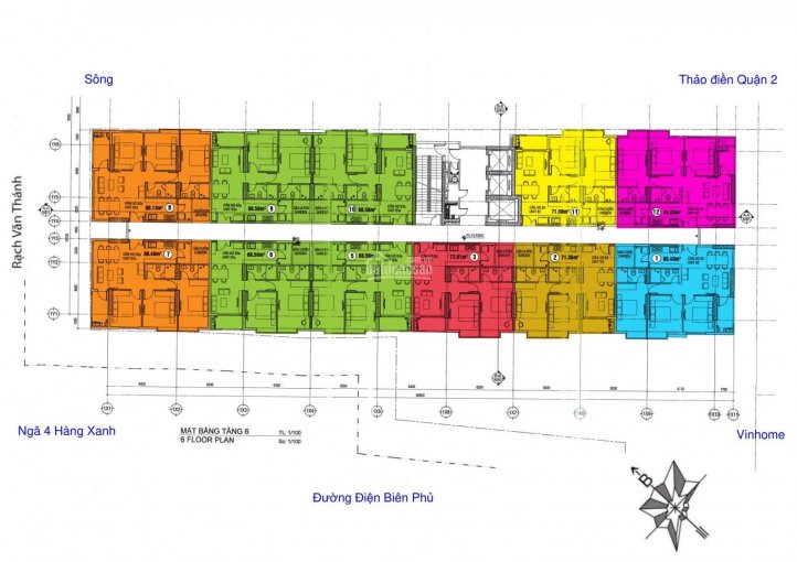 Bảng giá 50 căn hộ dự án 152 Điện Biên Phủ CĐT thanh lý, 2PN 4,3 tỷ. 3PN 5,2 tỷ LH 0934 331 077