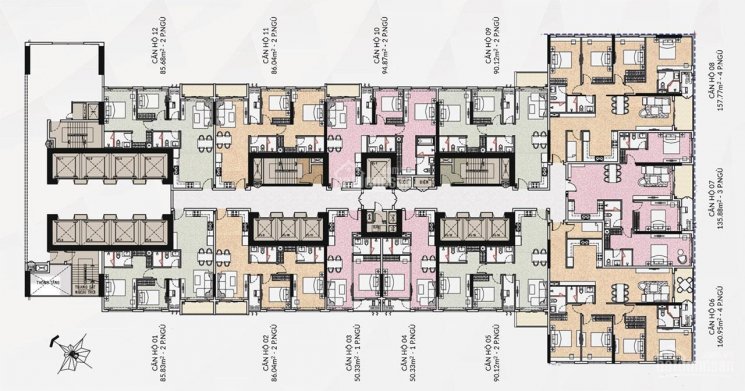 Duy nhất 1 căn, Opal 2PN, 86m2, giá 5,5 tỷ, LH 0945.09.07.02