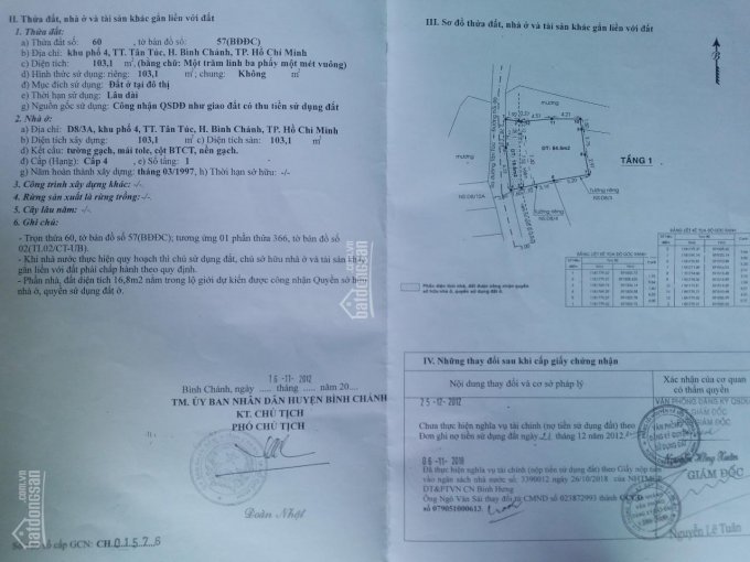 Bán gấp căn nhà 1 trệt 1 lầu, SHR, đường Nguyễn Hữu Trí, LH 0777137747