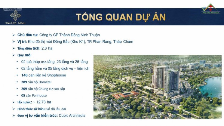 Shophouse nhà thương mại liền kề thuộc dự án Hacom Mall Ninh Thuận