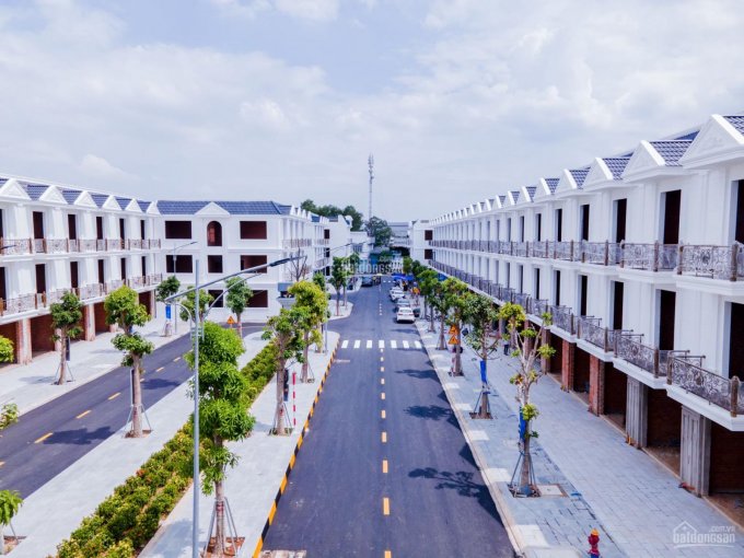 Khu nhà phố Compound kiểu mẫu Cite Damour ngay TTHC Dĩ An, 1 trệt 2 lầu - SHR bank75% - vào ở ngay