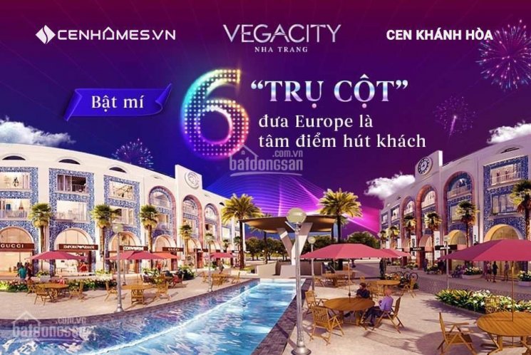 Mở bán 32 căn shophouse sát biển trung tâm siêu dự án Vega City Nha Trang vừa ở và kinh doanh 24/7