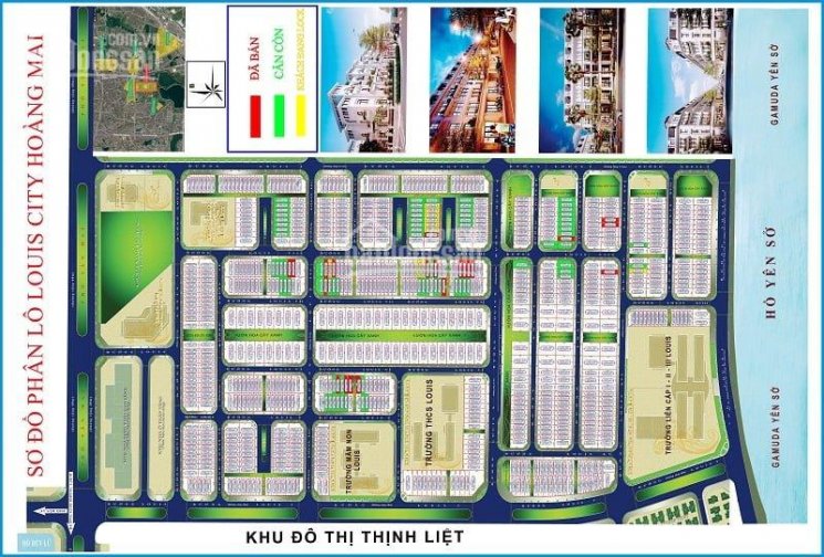 Cần bán gấp 10 lô liền kề hướng Đông Nam đẹp nhất dự án Louis City Hoàng Mai