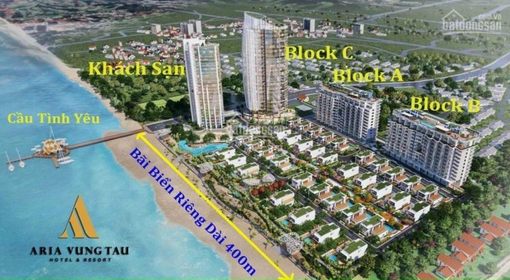 Giá chủ đầu tư biệt thự Aria, Vũng Tàu Hotel & Resort