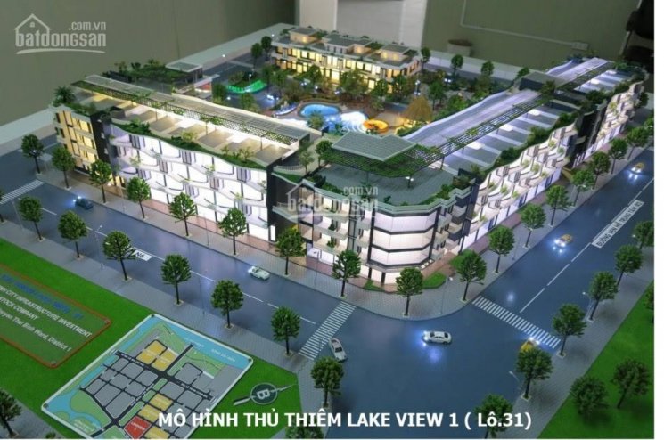 Bán nhà phố Thủ Thiêm Lakeview CII gần cầu Thủ Thiêm 1, đường 30m cách đường ven hồ 50m