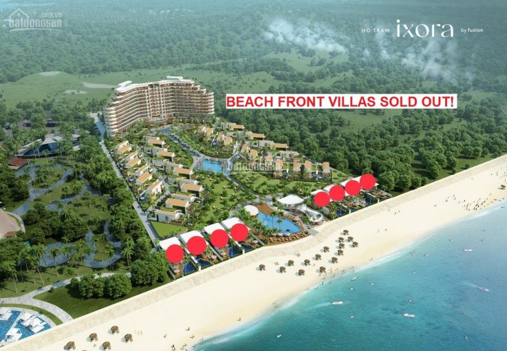 Đã bán hết 8 căn mặt tiền biển, chỉ còn 6 villa view biển 3PN nằm kế bên casino Grand Hồ Tràm