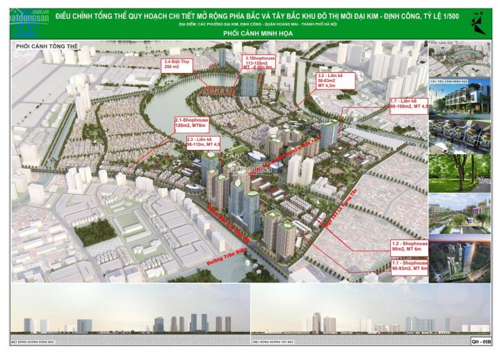 Bán lô đất mặt đường 30m dự án biệt thự, liền kề Đại Kim Định Công - 09.7989.0203