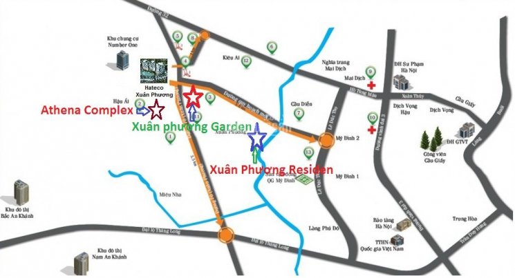 Chính chủ cần bán nhà shophouse dự án Xuân Phương Garden, mặt đường Trần Hữu Dực