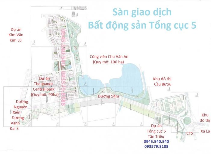 Chính chủ bán cắt lỗ gấp căn góc nhà vườn dự án Tổng cục 5 Tân Triều: 106m2 giá 10,7tỷ - 0945540540
