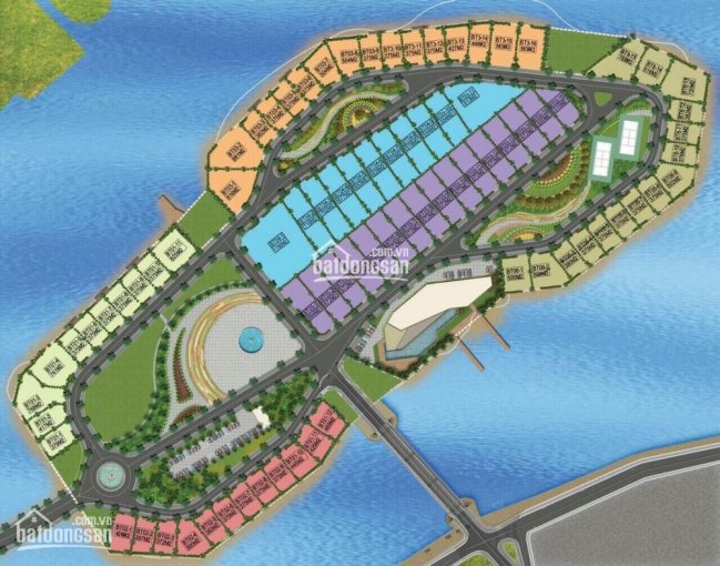 Cần tiền bán nền biệt thự dự án Đảo Hoa Sen trực diện view sông Lotus Island, giá tốt