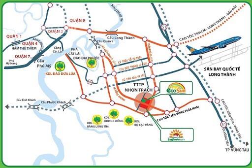 Chỉ 4,2tr/m2 sở hữu nền đất Sunflower City Nhơn Trạch Đồng Nai đã hoàn thiện hạ tầng, LH 0935373792