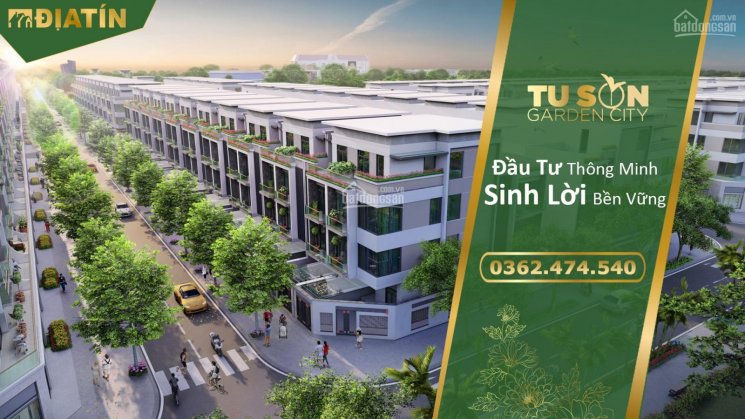 Chỉ còn duy nhất 1 lô góc shophouse dự án Từ Sơn Garden City, mặt đường TL277