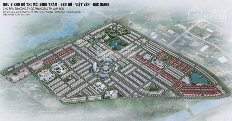 Bán đất nền KĐT Đình Trám - Sen Hồ Việt Yên, giá đầu tư chỉ 1.3 tỷ, vị trí đẹp nhất. 0982285526