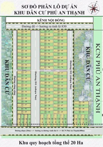 Cần tiền bán gấp lô đất đối diện cổng KCN Phú An Thạnh, 115m2 giá siêu tốt, thổ cư 100%, 0902471286