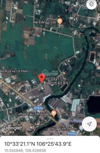 Bán đất mặt tiền Huỳnh Thị Đức thuộc phường 5, cách Tỉnh lộ 833 chỉ 80m