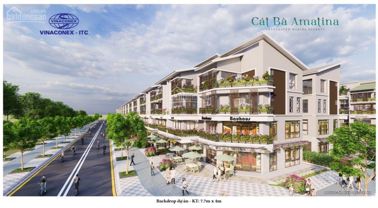 Bán đất dự án Vinaconex Cát Bà Amatina - 160 - 500m2, 1ao nhà quý 1/2022