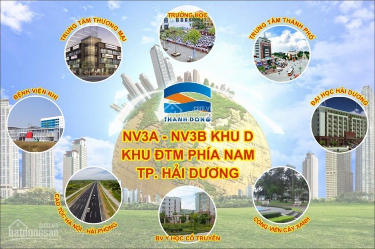 Bán đất Viện Nhi mới thuộc dự án nam Hải Dương, giá chủ đầu tư