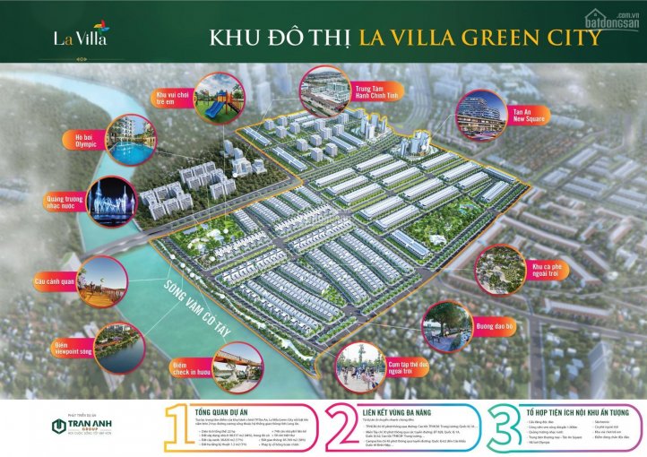 Lavilla Green City duy nhất 3 nền đất biệt thự view sông, DT 200m2 giá 3,9 tỷ. LH: 0902.396.003