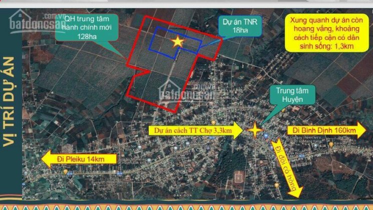 Đất đầu tư Gia Lai, đất khu đô thị Gia Lai, TNR Đak Đoa, F0 giá chỉ từ 6,3tr/m2. LH 0977585549