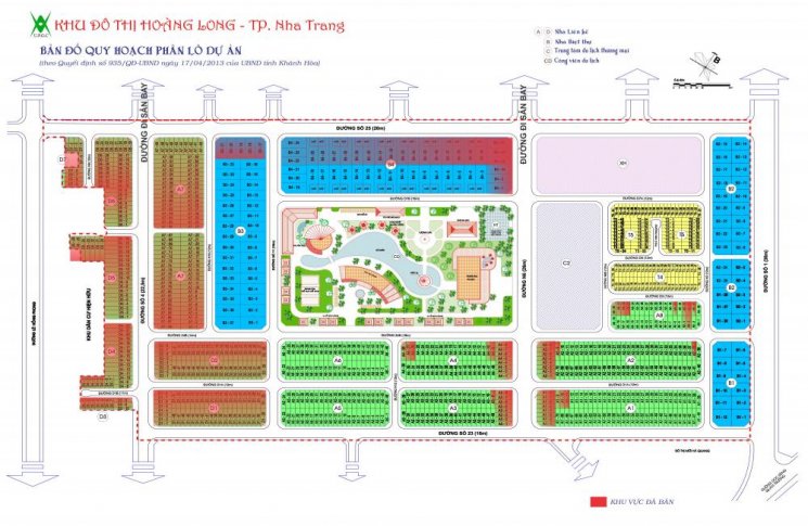 Khu đô thị Hoàng Long Nha Trang - Quy hoạch đẹp, sổ riêng từng lô. Tư vấn: 0912.12.17.10 Mr. Thắng