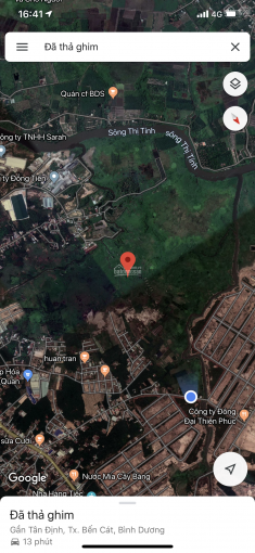 Bán đất làm dự án 140 hecta (đất siêu đẹp) có chủ trương 1/500 phường Tân Định, thị xã Bến Cát, BD