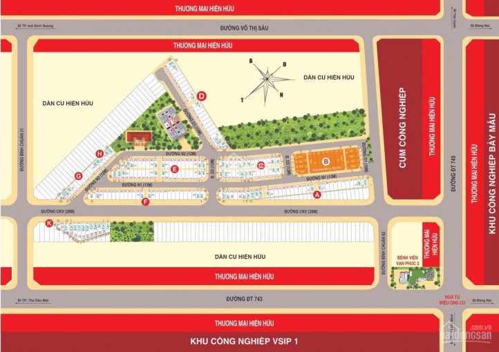 Khu dân cư Minh An (Casa Mall) hoàn thiện hạ tầng, 2 mặt tiền nhựa 7m thông, SHR, bao giấy phép XD